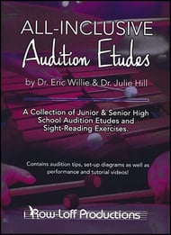 All Inclusive Audition Etudes Percussion Book with Online Video Access cover Thumbnail